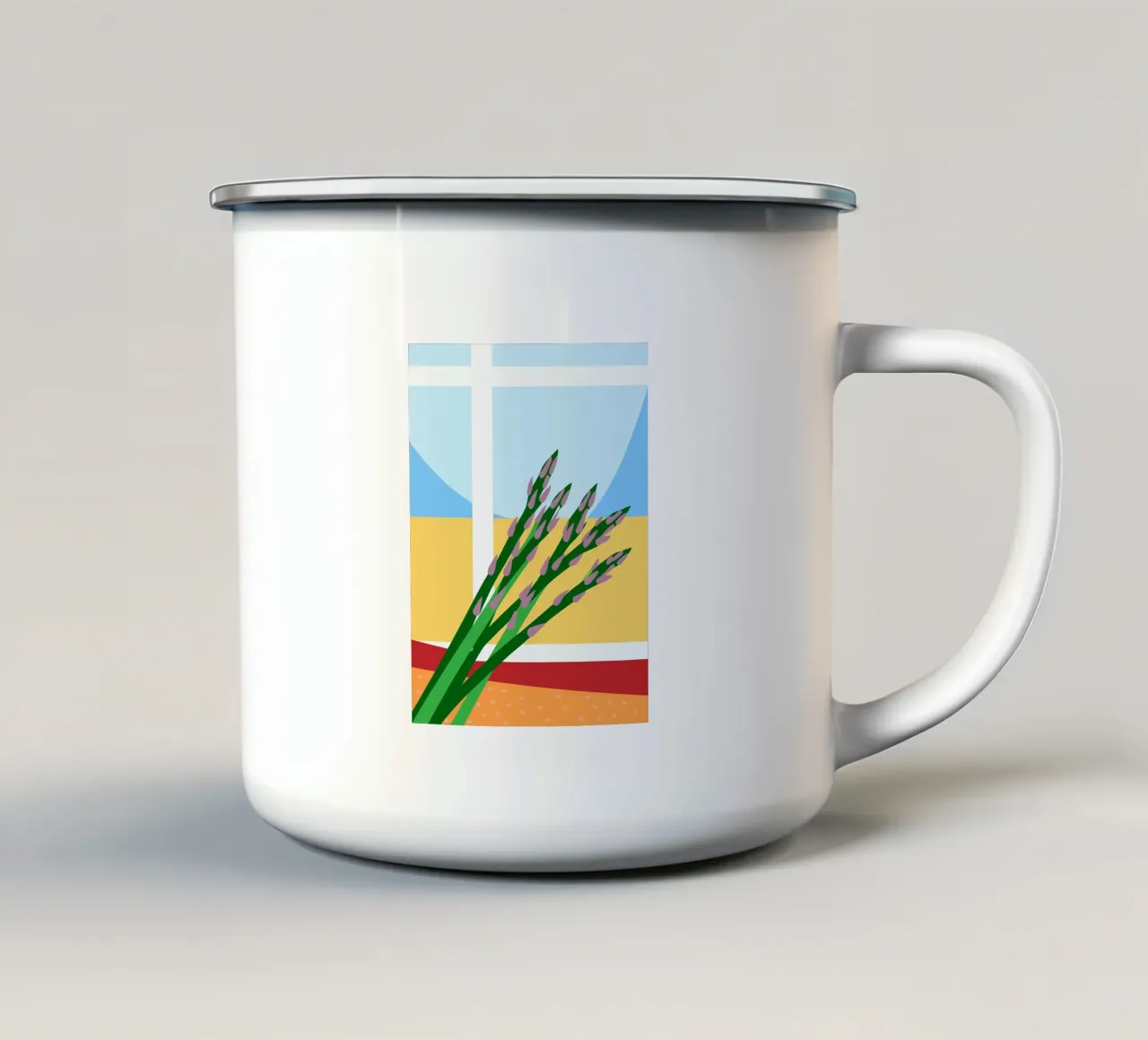 Asparagi freschi tazza in smalto da OFFICIAL FRUIT & VEGETABLES