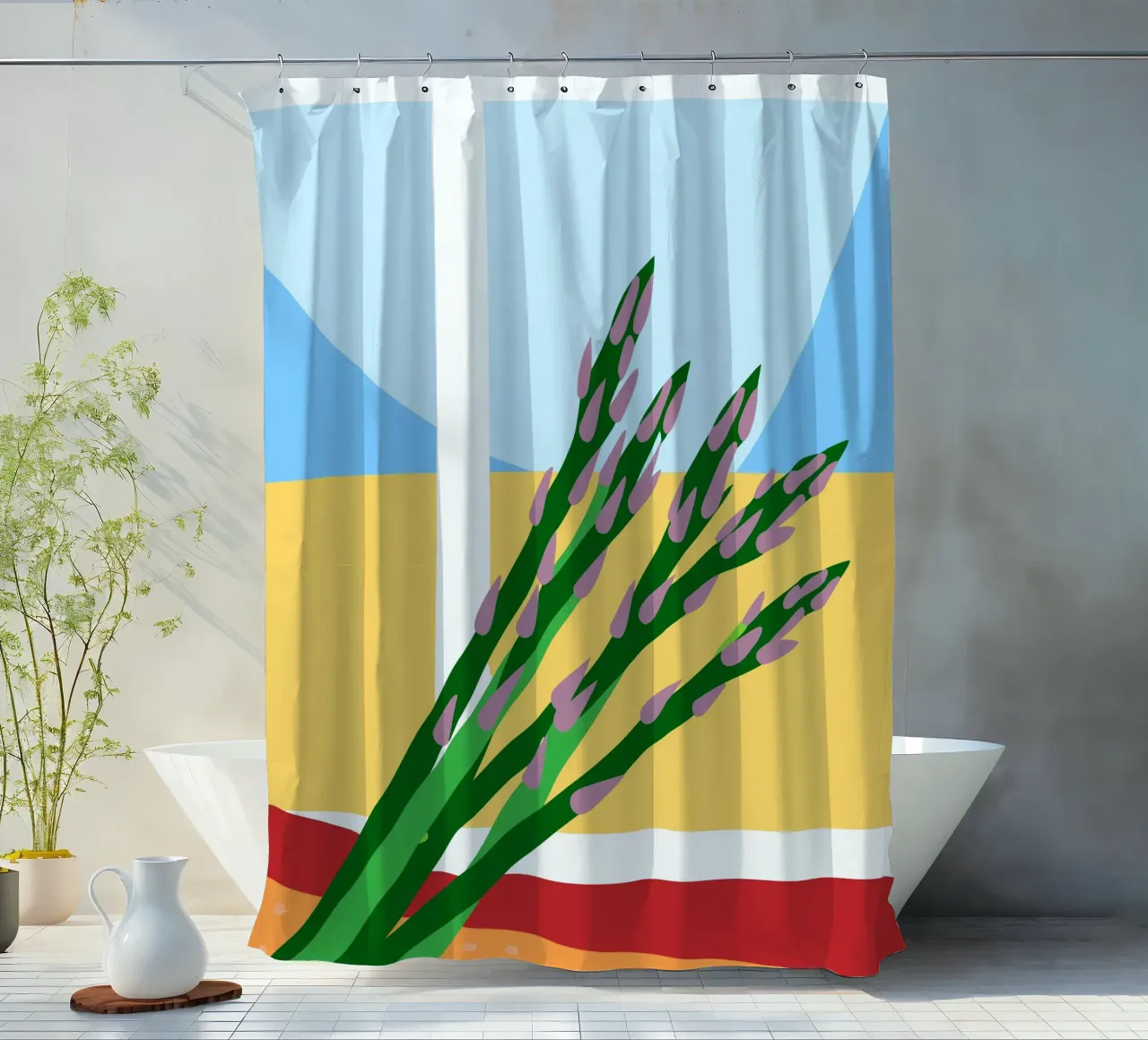 Asparagi freschi tenda da doccia da OFFICIAL FRUIT & VEGETABLES