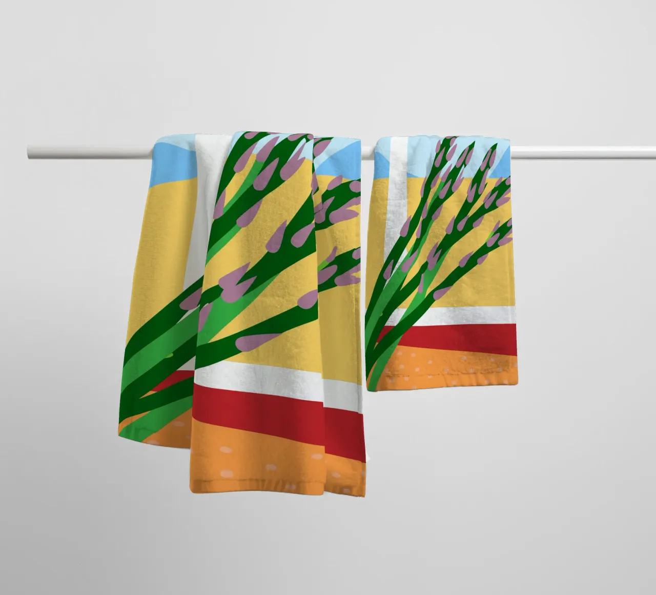 Asparagi freschi asciugamano da bagno da OFFICIAL FRUIT & VEGETABLES