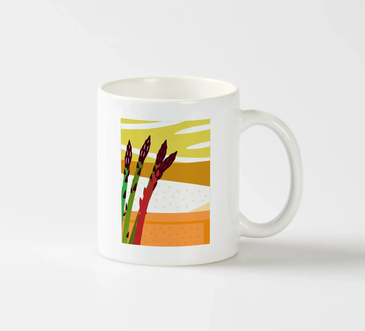 Asparagi freschi tazza in ceramica da OFFICIAL FRUIT & VEGETABLES