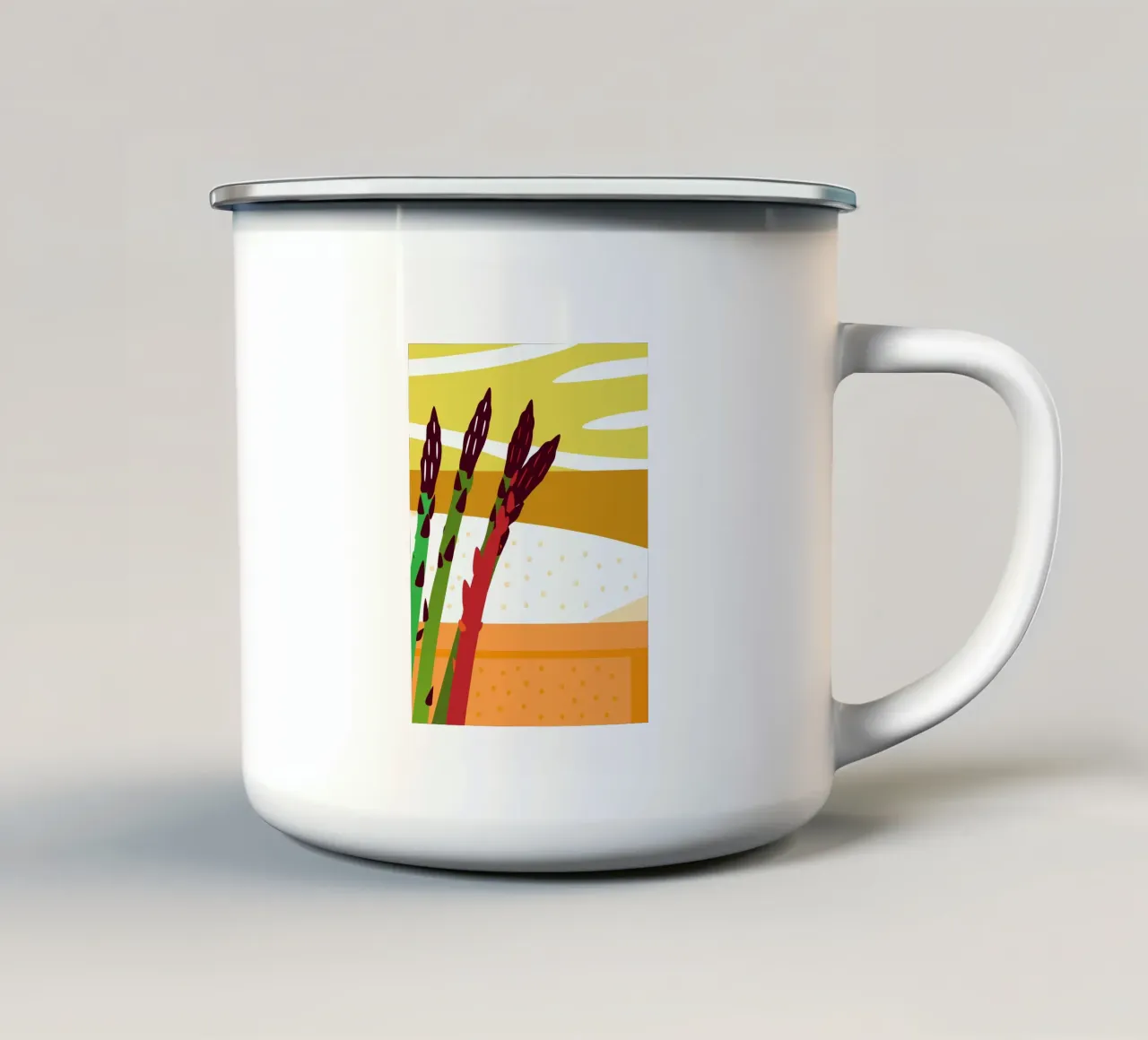 Asparagi freschi tazza in smalto da OFFICIAL FRUIT & VEGETABLES
