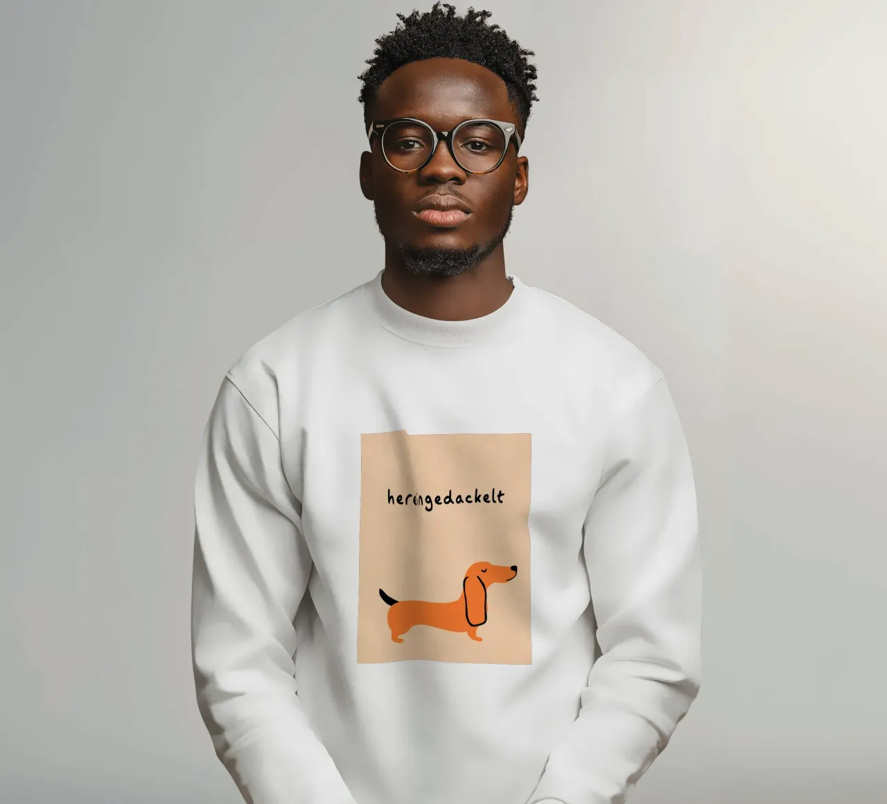 Arrivée en rampant avec humour sweat de Carina Pop & Pastell