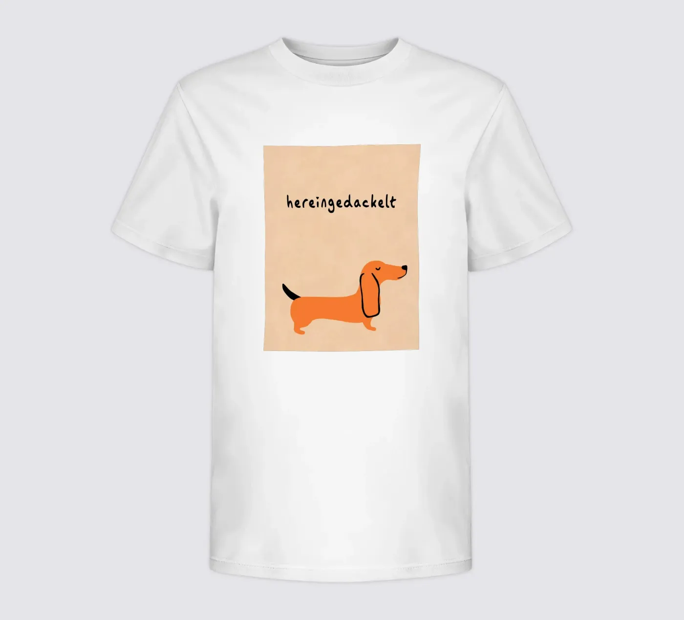 Hereingedackelt mit Humor Kinder T-Shirt von Carina Pop & Pastell