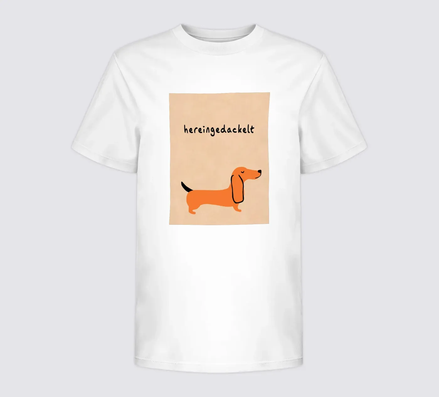 Hereingedackelt mit Humor Kinder T-Shirt von Carina Pop & Pastell
