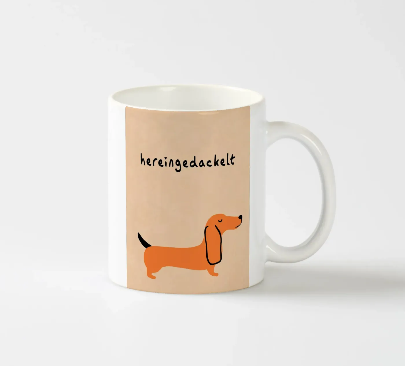 Hacking in with humour ceramic mug by Carina Pop & Pastell