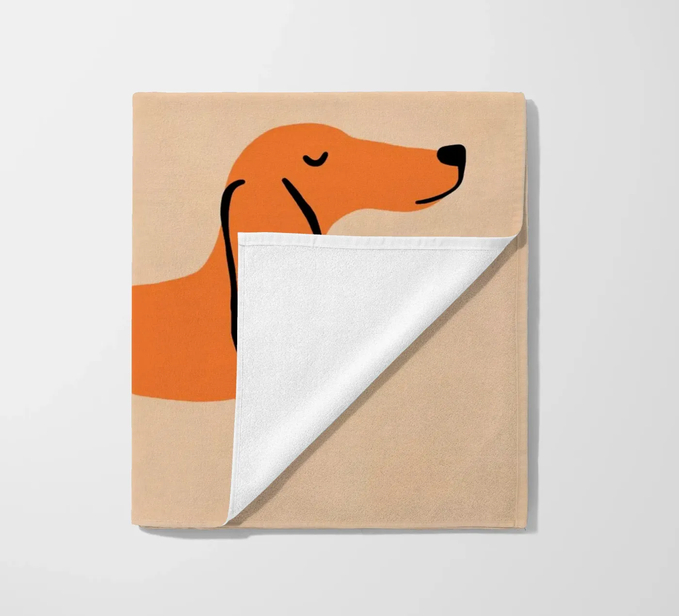 Hereingedackelt mit Humor Strandtuch von Carina Pop & Pastell