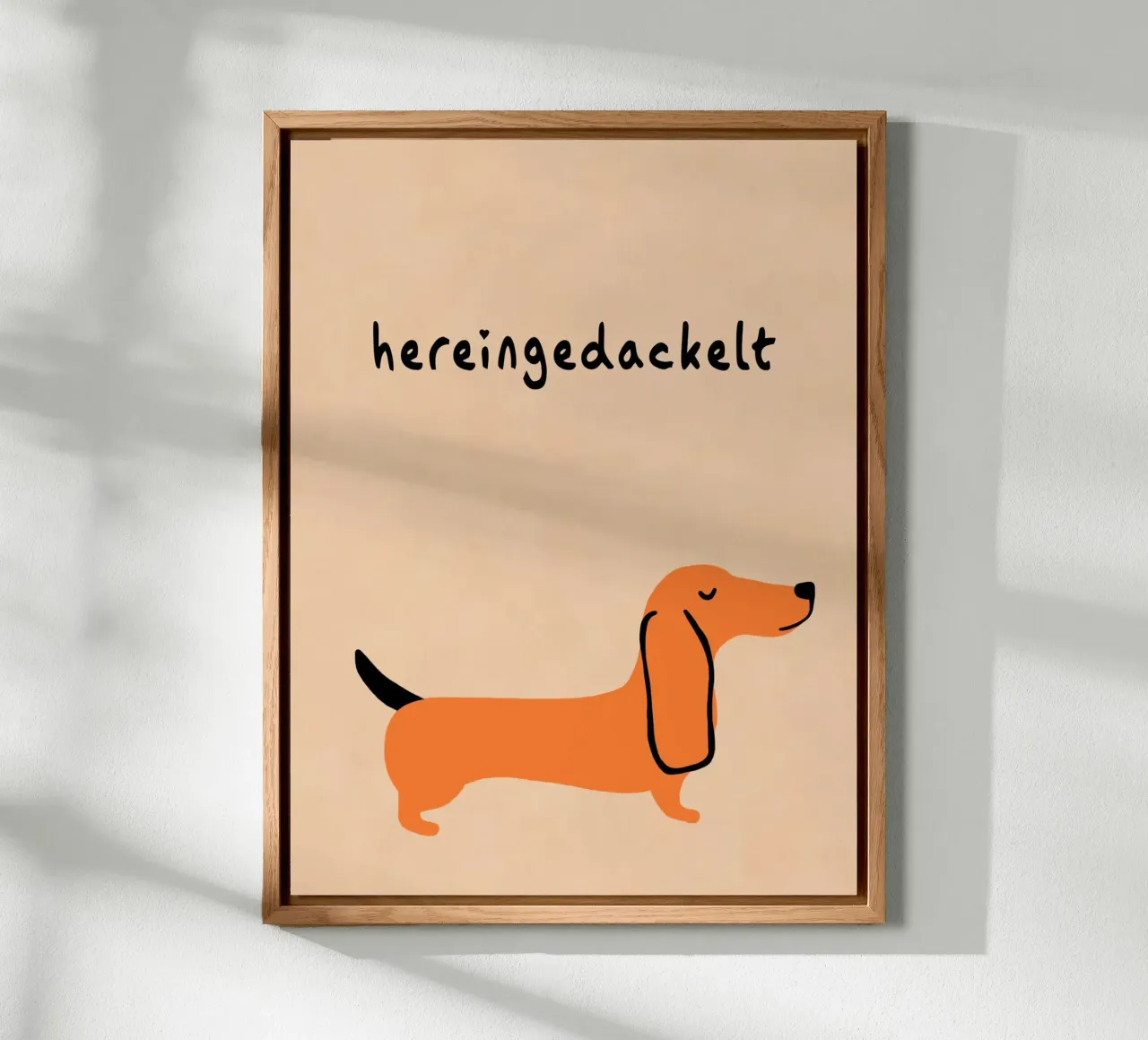 Inbreken met humor aluminium-dibond van Carina Pop & Pastell