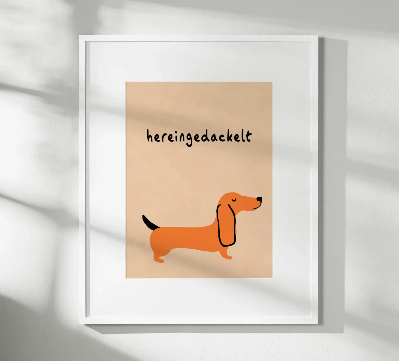 Hereingedackelt mit Humor Poster von Carina Pop & Pastell