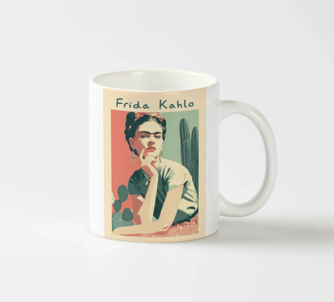 Frida Kahlo Boho Geest keramische mok van Carina Pop & Pastell