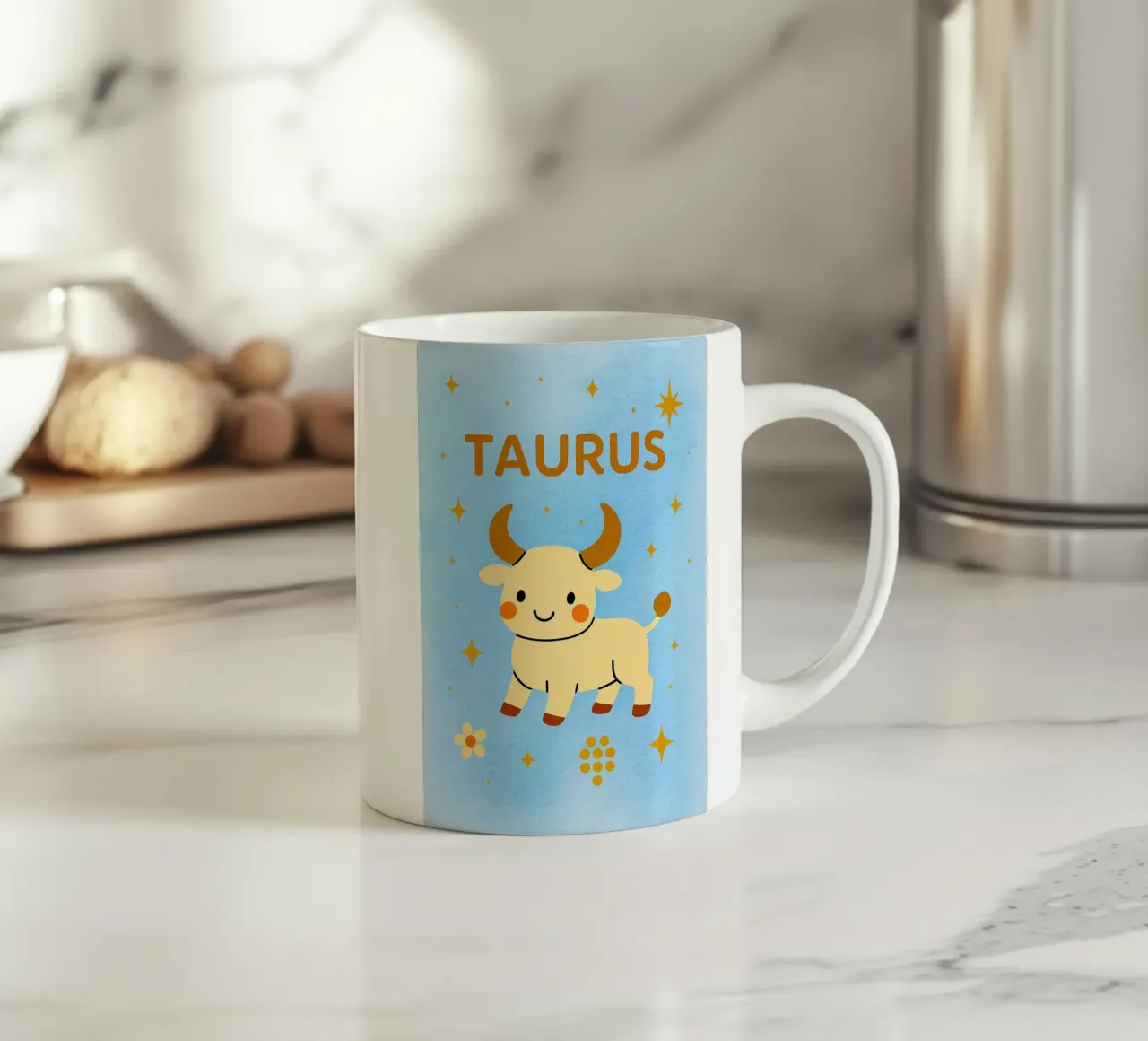 zodiaco toro tazza in ceramica da SADELA