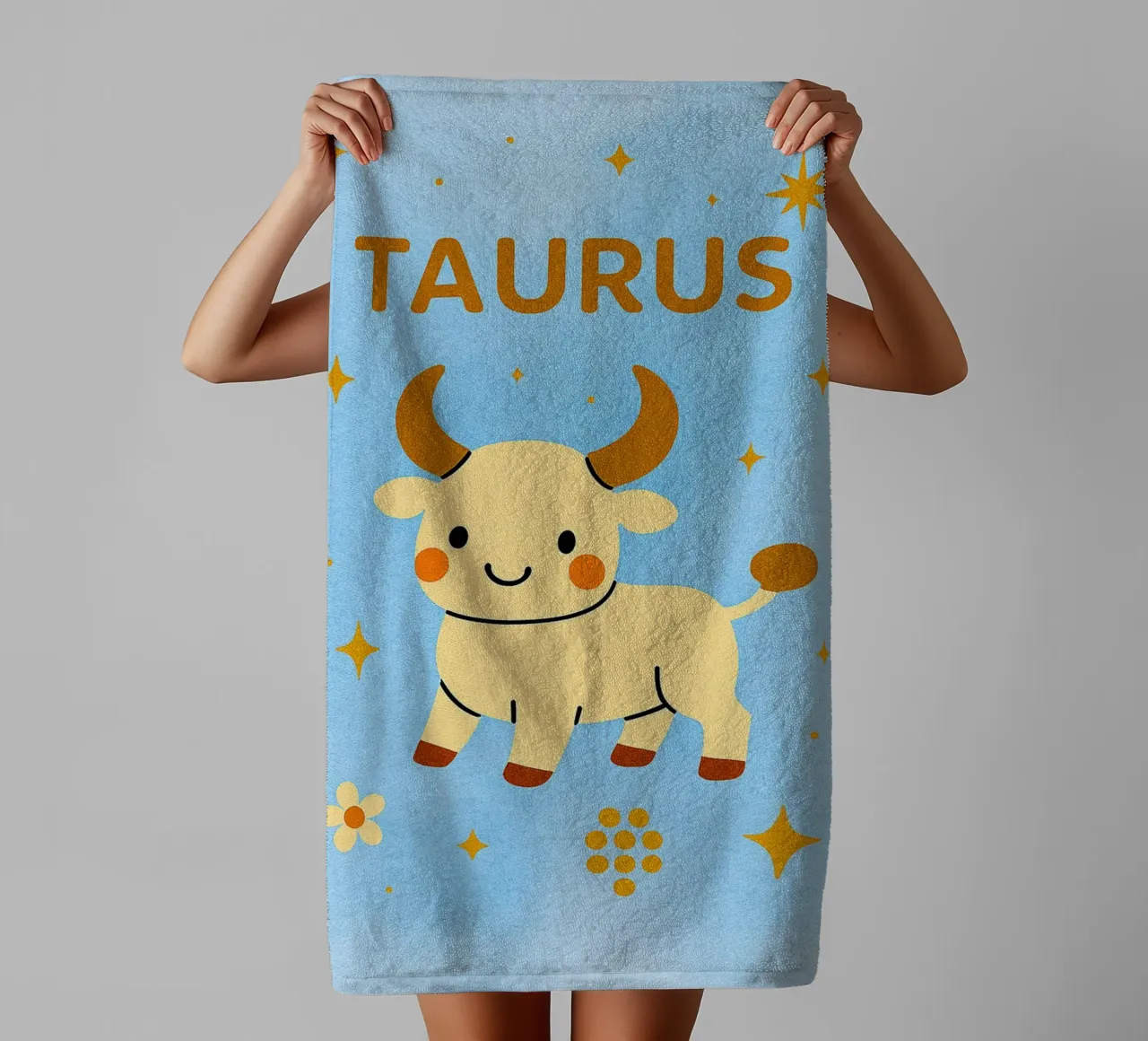 zodiaco toro asciugamano da bagno da SADELA
