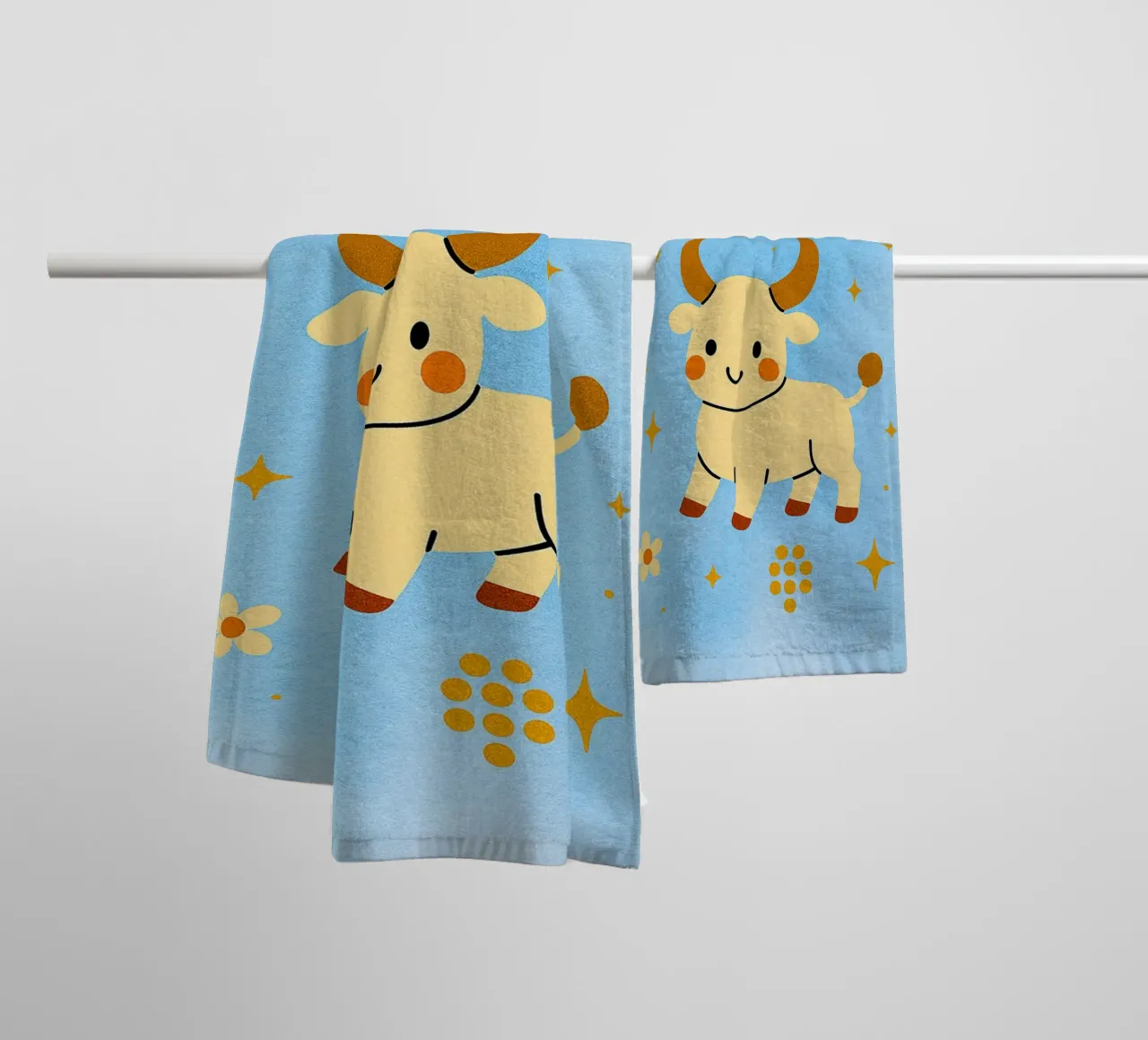 zodiaco toro asciugamano da bagno da SADELA