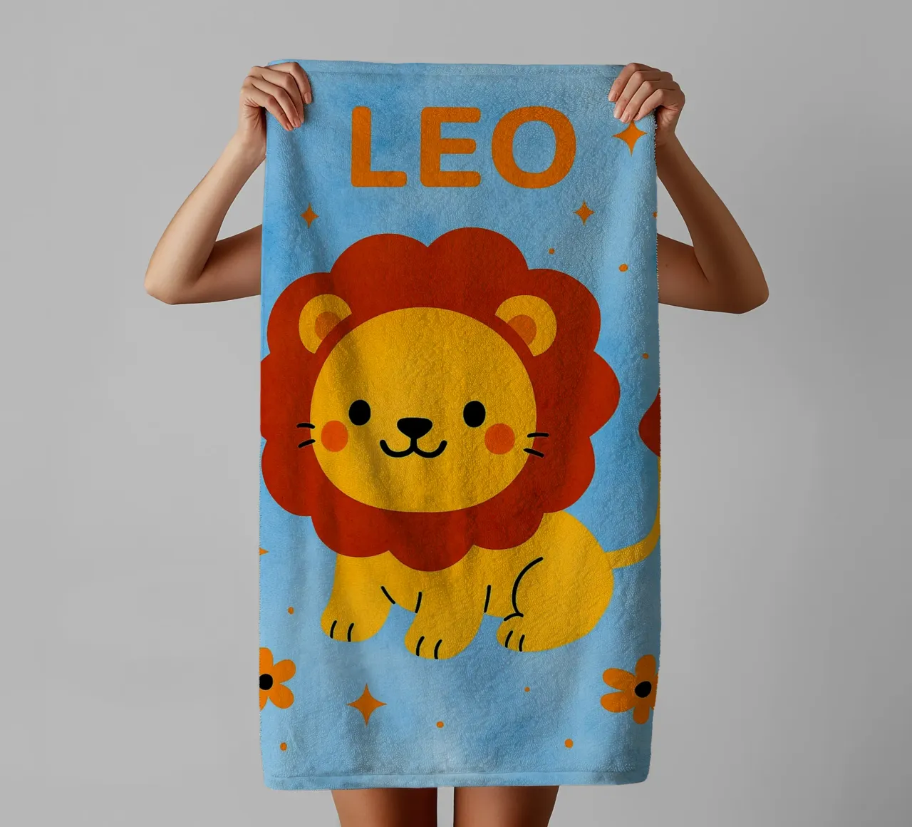 zodiaco leo asciugamano da bagno da SADELA