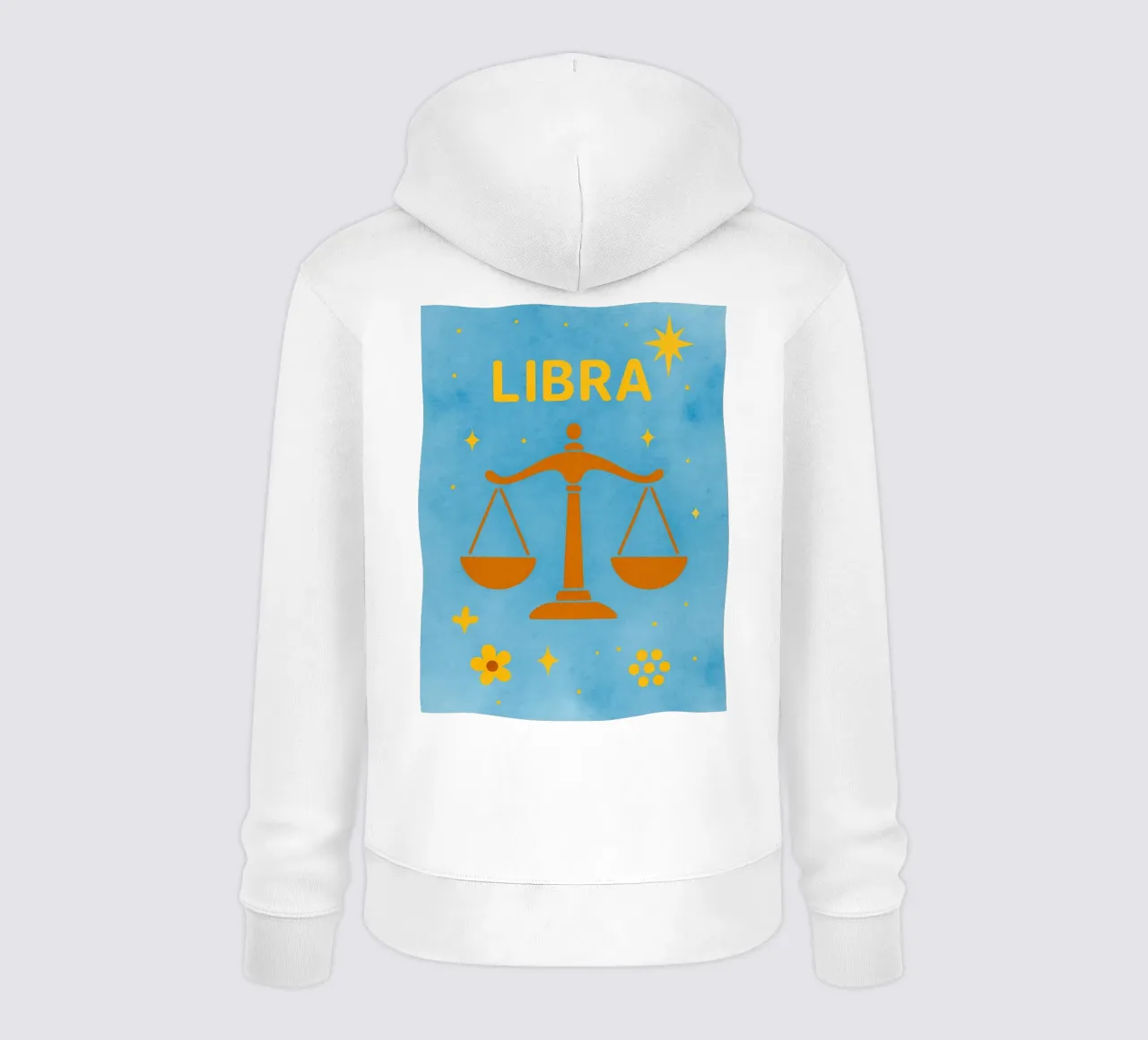 zodiaco libra felpa con cappuccio da SADELA