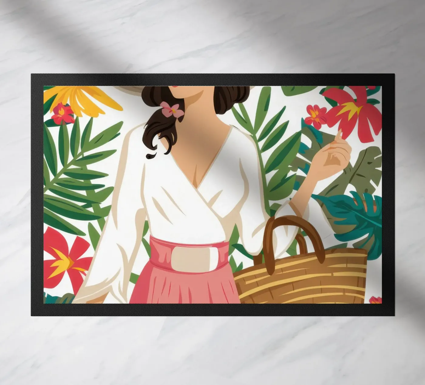 Chic Summer Stroll doormat by Sun Riser
