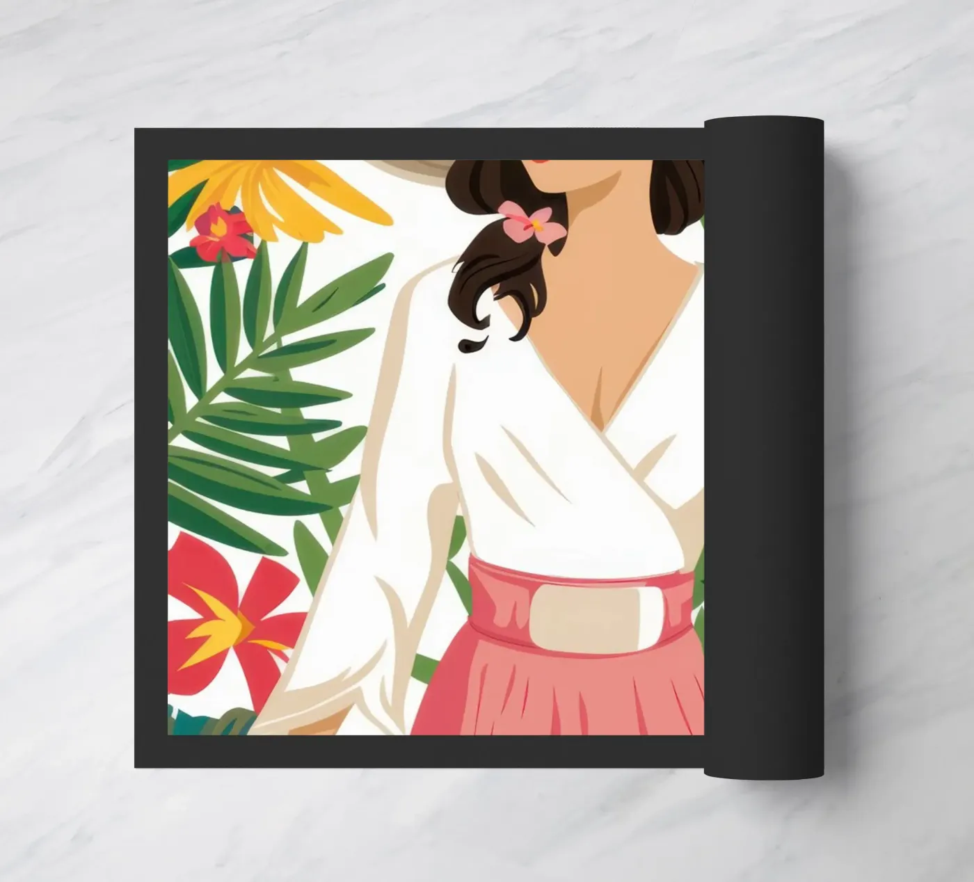 Chic Summer Stroll doormat by Sun Riser