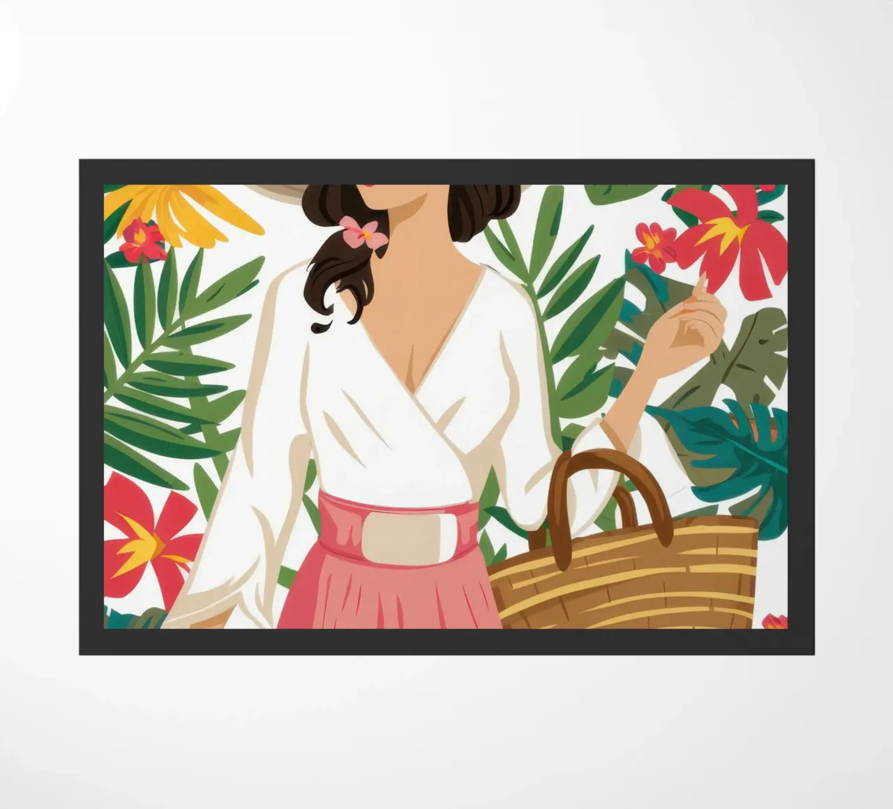 Chic Summer Stroll doormat by Sun Riser