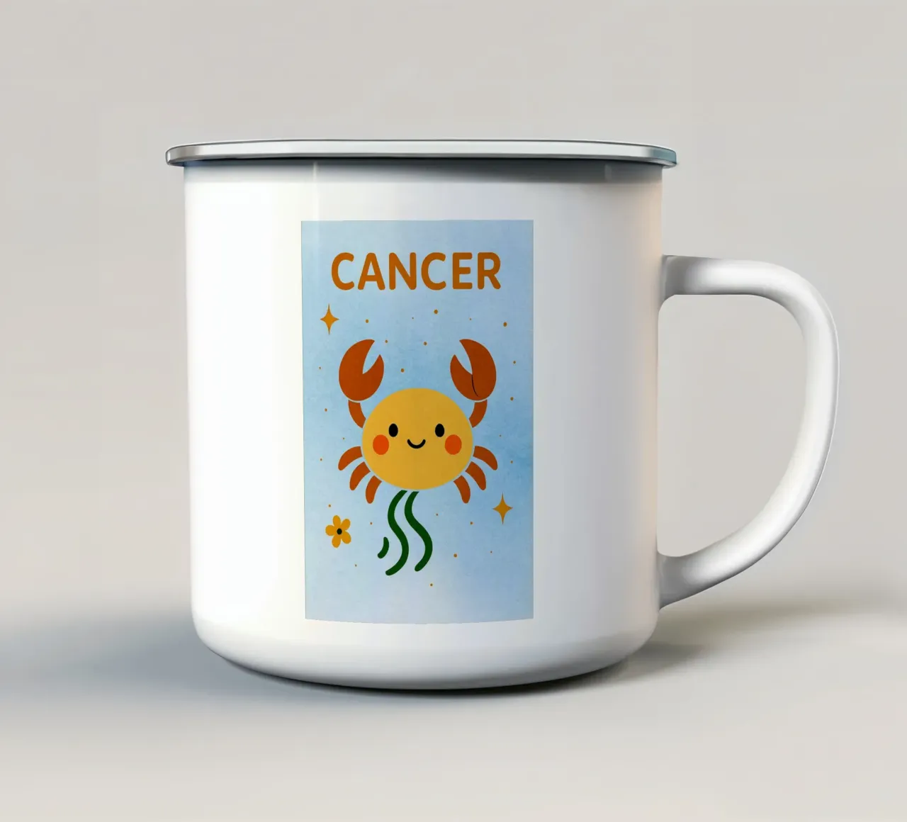 zodiaco del cancro tazza in smalto da SADELA