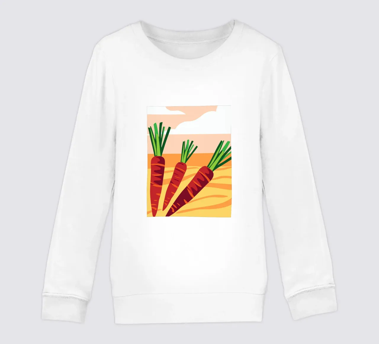 Carote fresche felpa bambino da OFFICIAL FRUIT & VEGETABLES
