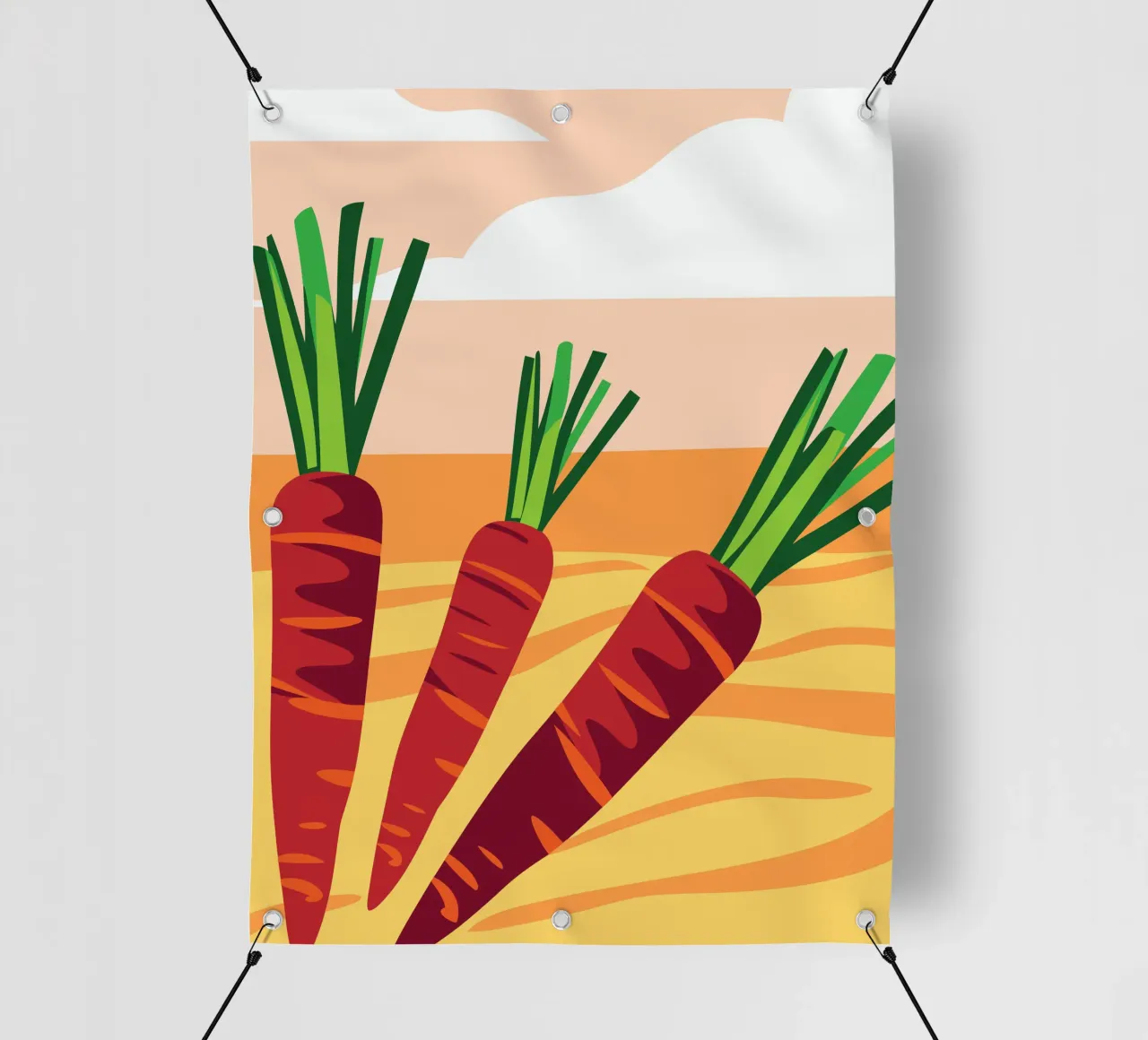 Carote fresche telo in pvc da OFFICIAL FRUIT & VEGETABLES