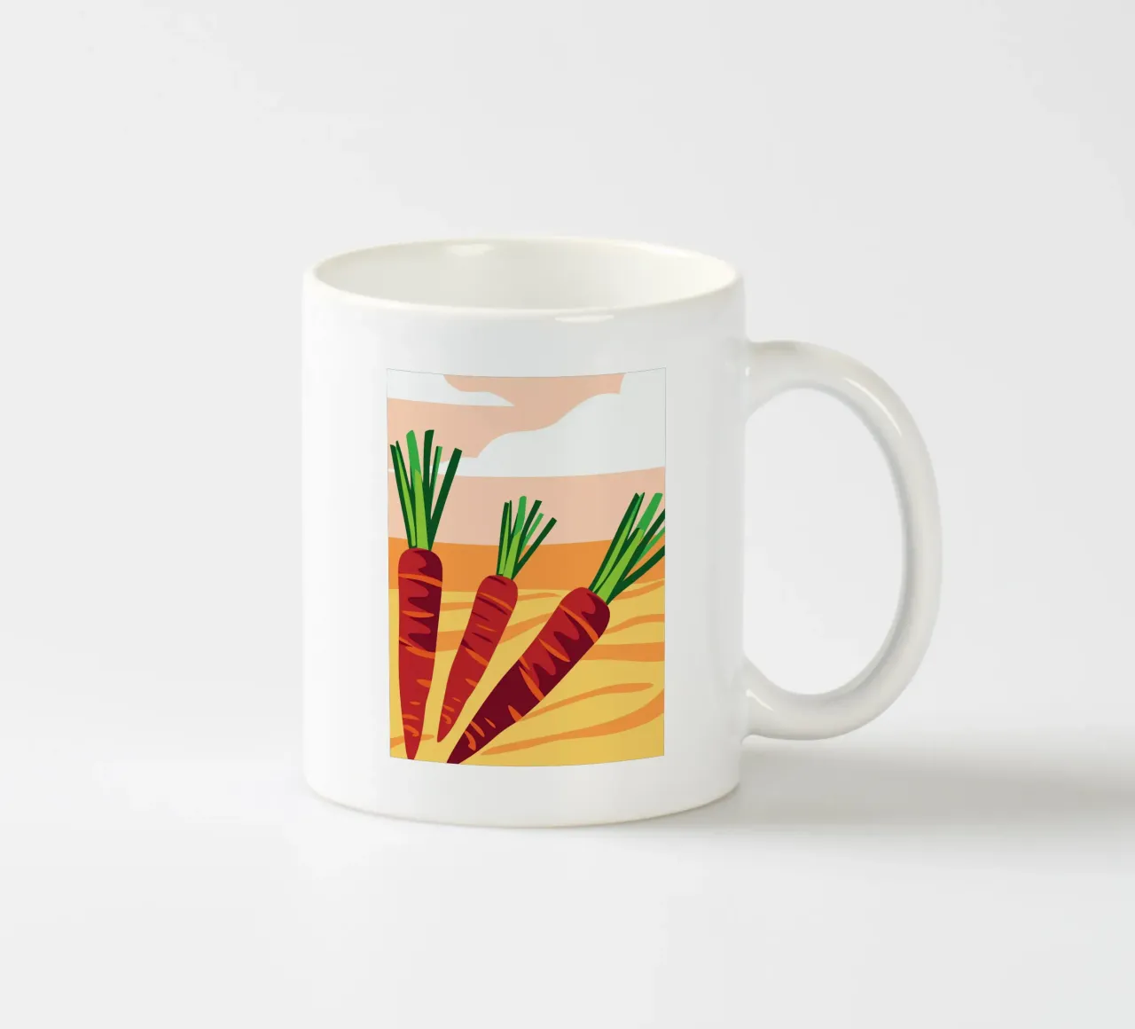 Carote fresche tazza in ceramica da OFFICIAL FRUIT & VEGETABLES