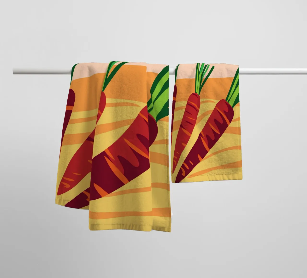 Carote fresche asciugamano da bagno da OFFICIAL FRUIT & VEGETABLES