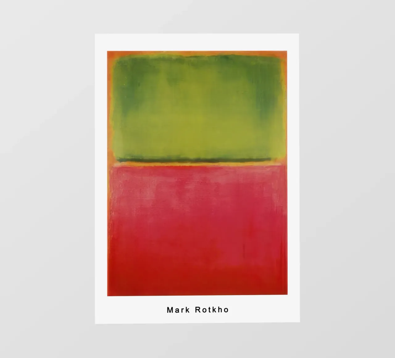 mark rothko verde rosso su arancione telo in pvc da traveler
