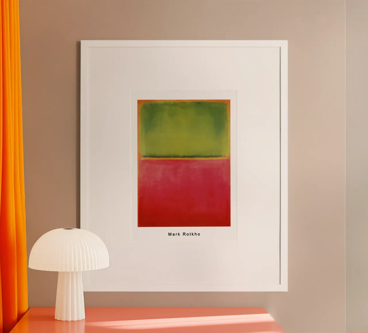 mark rothko verde rosso su arancione carta hahnemühle da traveler