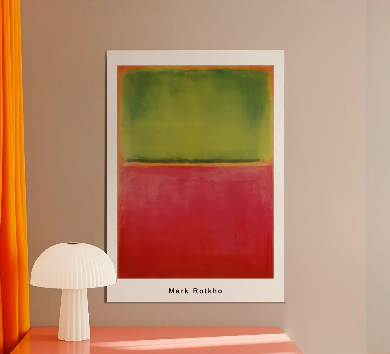 mark rothko verde rosso su arancione carta hahnemühle da traveler