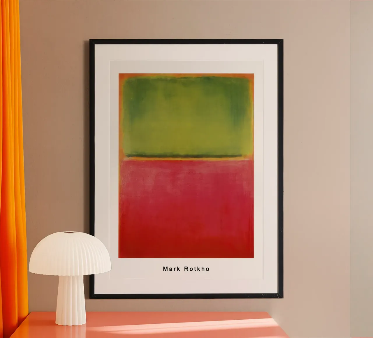 mark rothko verde rosso su arancione carta hahnemühle da traveler
