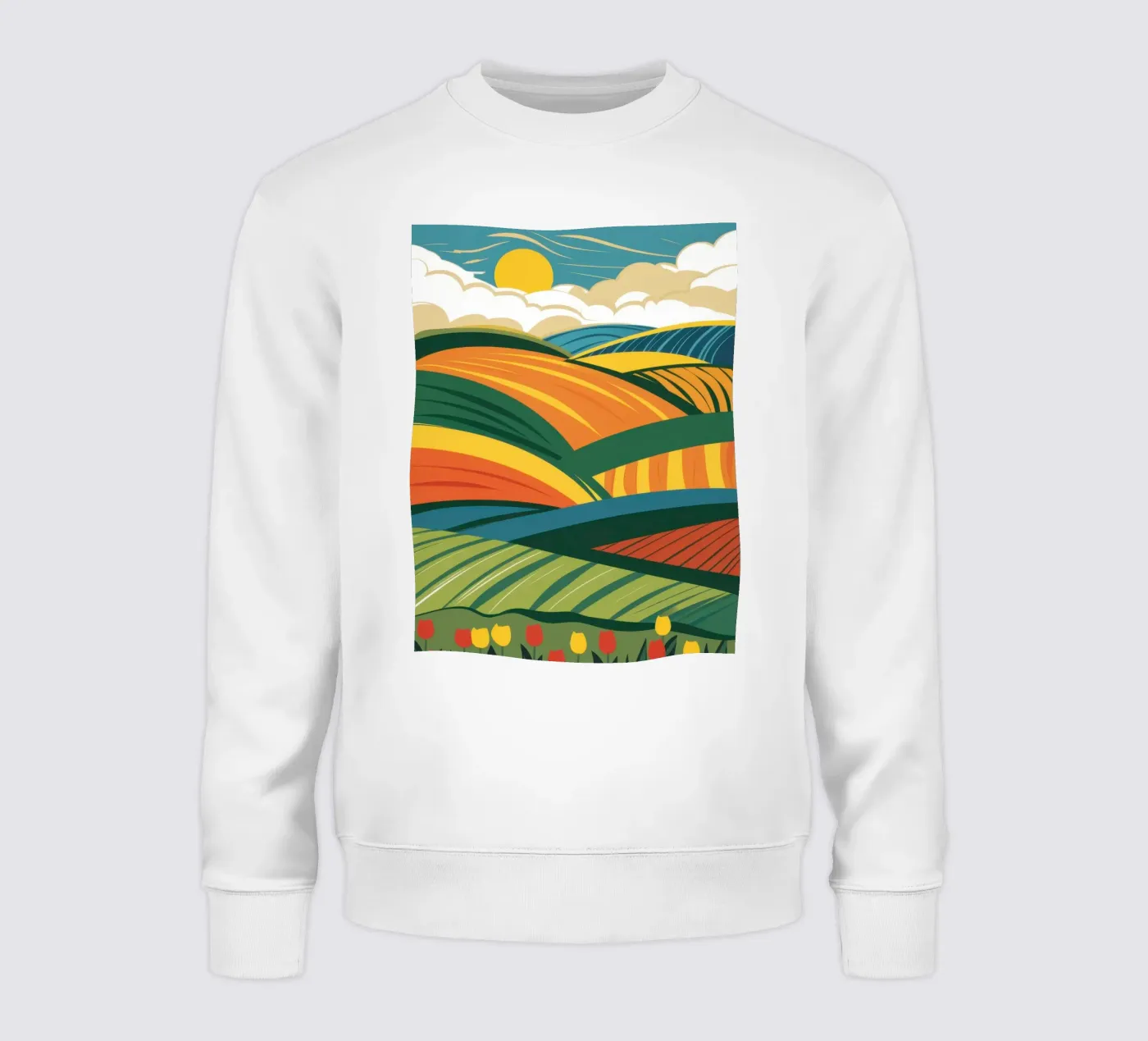 Des champs généreux et vallonnés sweat de Sun Riser