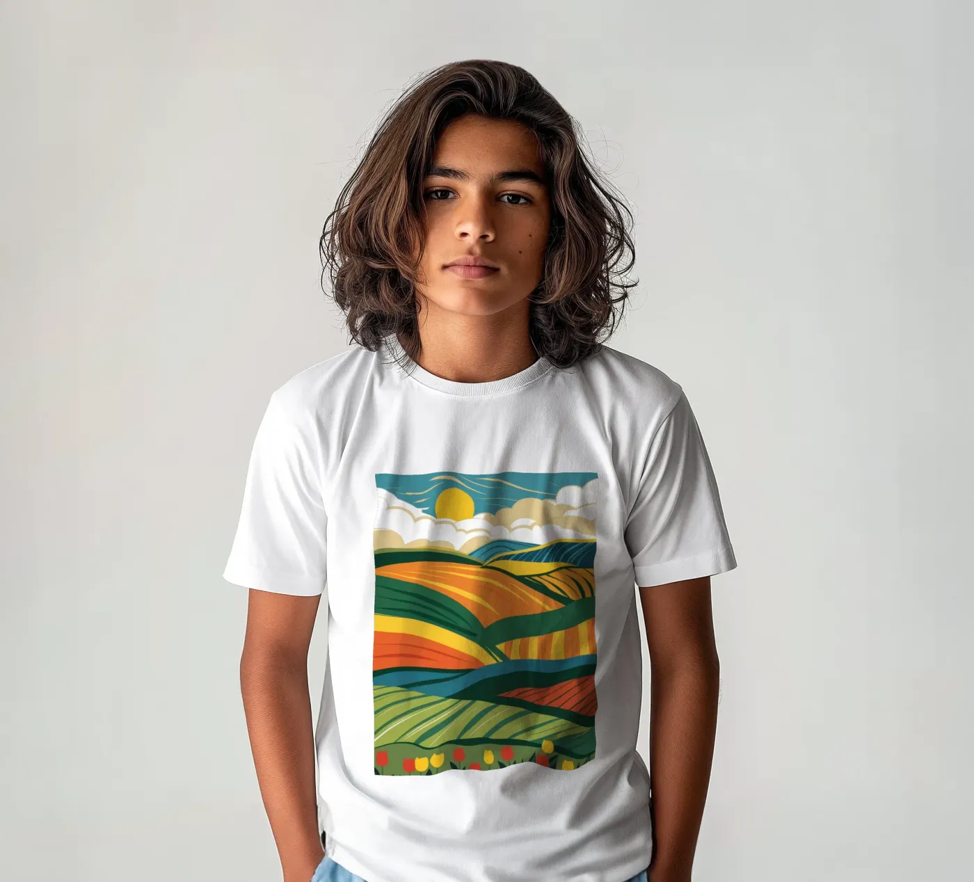 Campi coltivati in abbondanza t-shirt bambini da Sun Riser