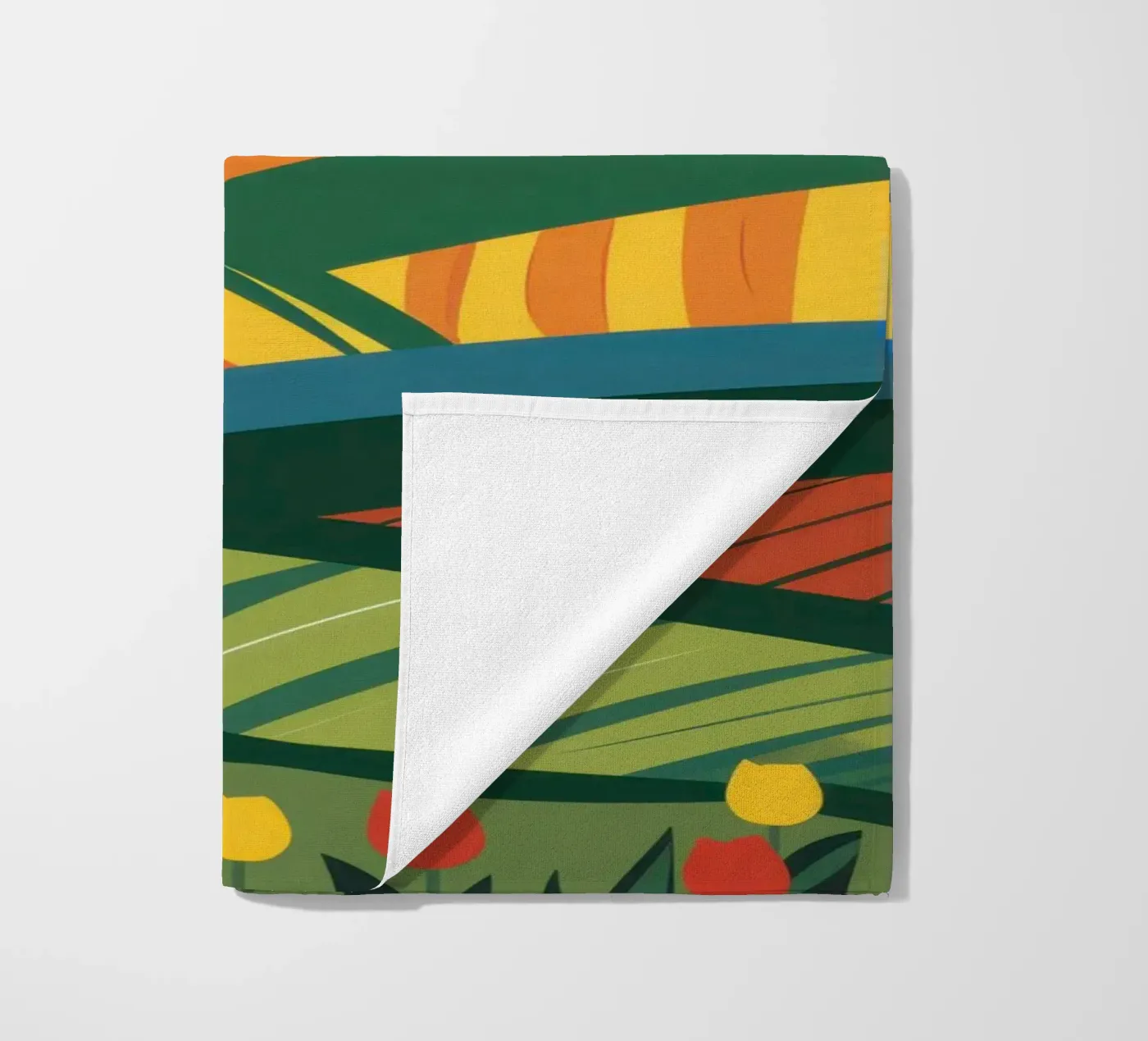 Overvloedig glooiende velden strandhanddoek van Sun Riser