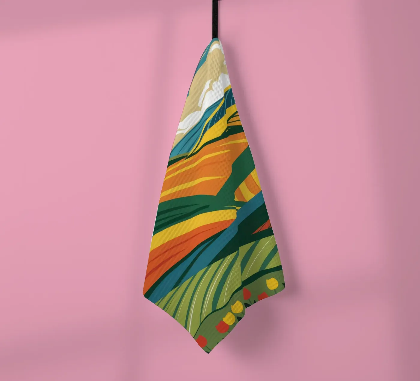 Bountiful Rolling Fields Geschirrtuch von Sun Riser