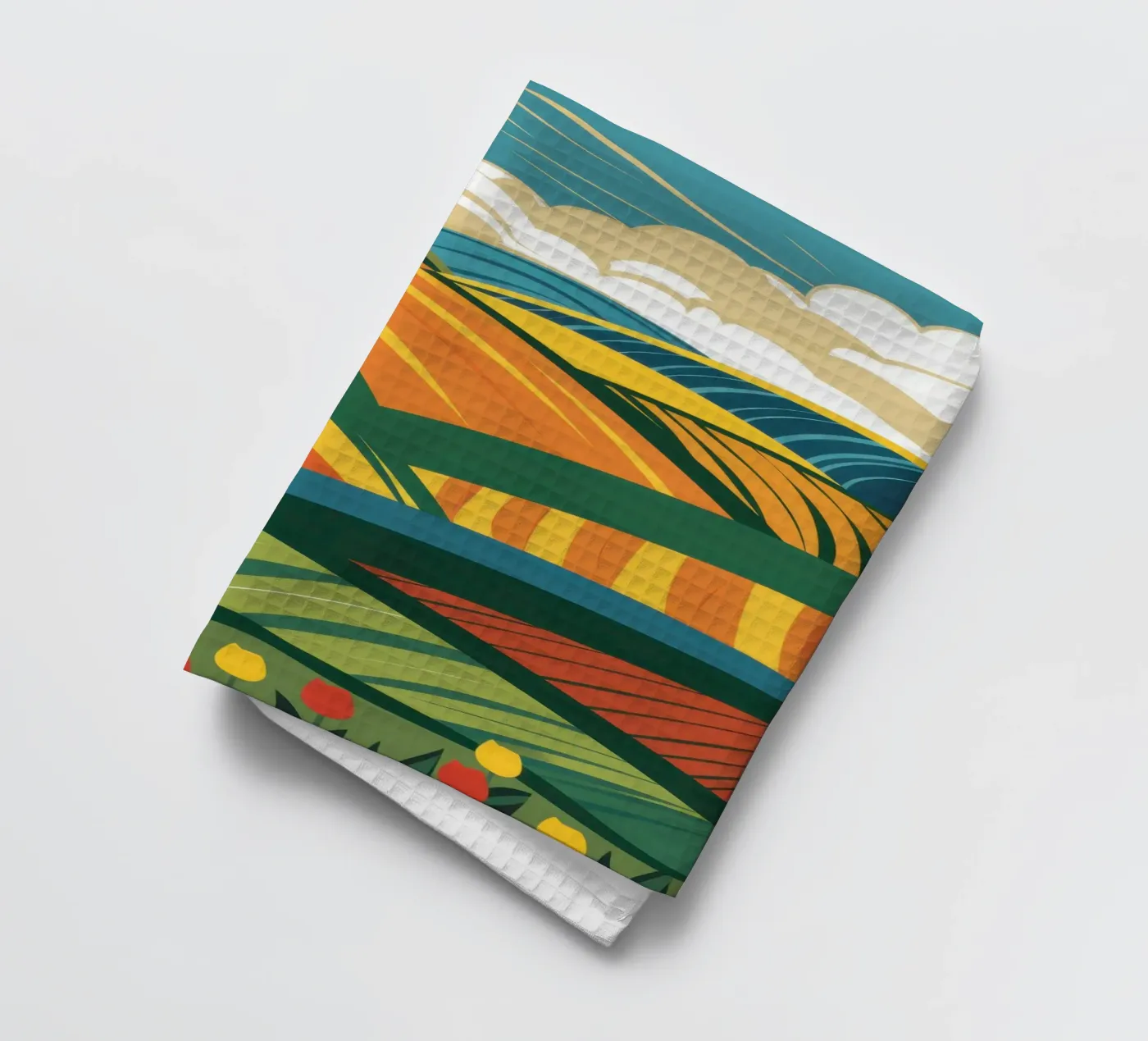 Bountiful Rolling Fields Geschirrtuch von Sun Riser