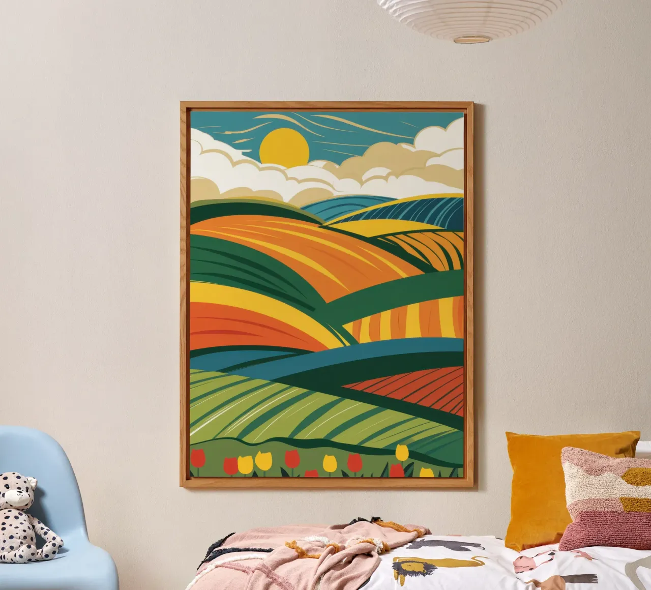 Bountiful Rolling Fields forex plate by Sun Riser