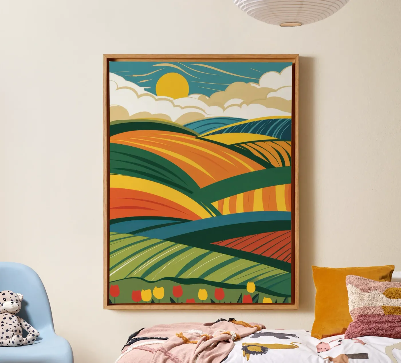 Bountiful Rolling Fields tela da Sun Riser