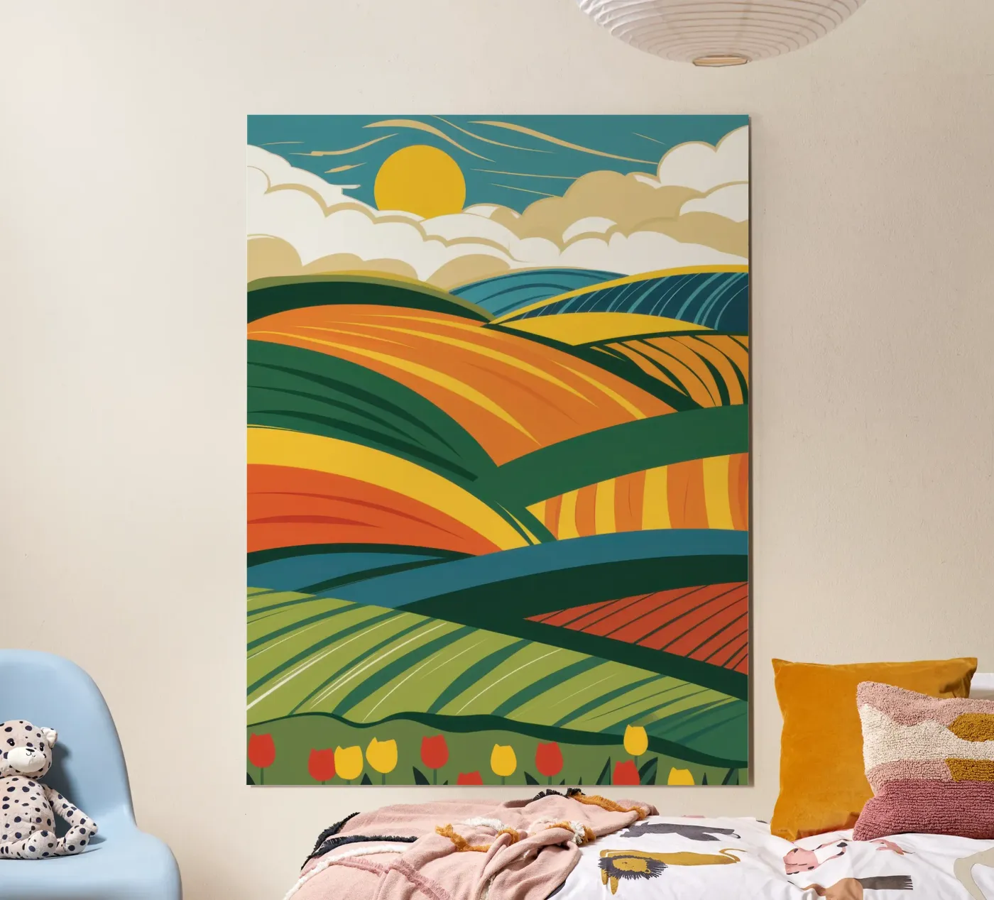 Bountiful Rolling Fields poster by Sun Riser
