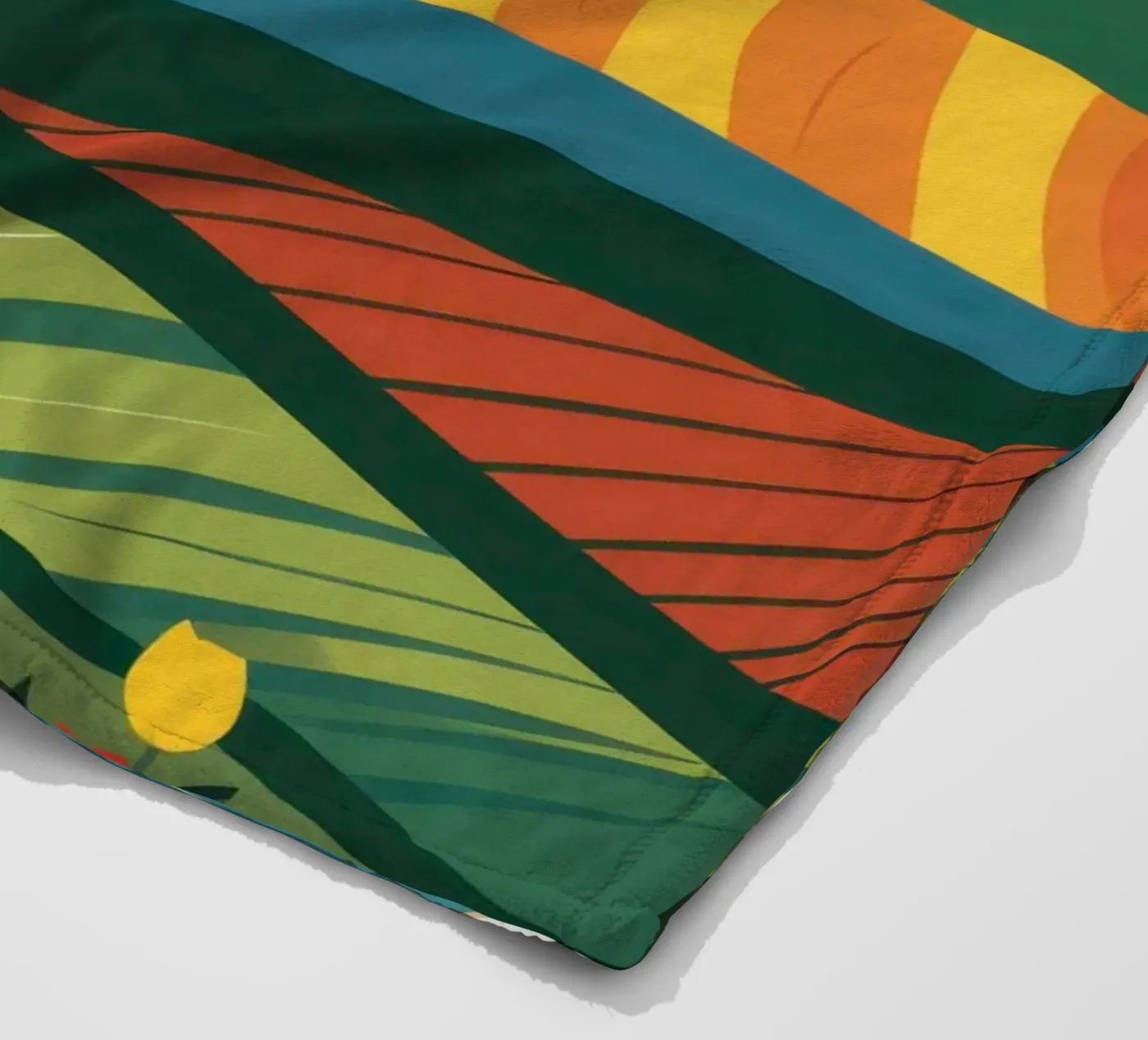 Bountiful Rolling Fields fleece blanket by Sun Riser