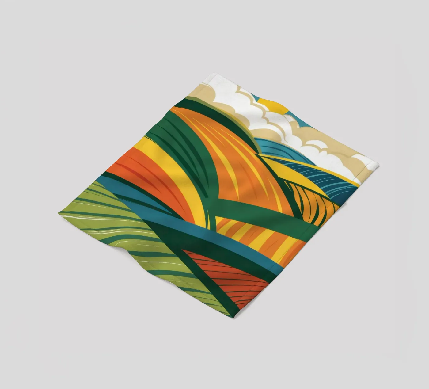Bountiful Rolling Fields fleece blanket by Sun Riser