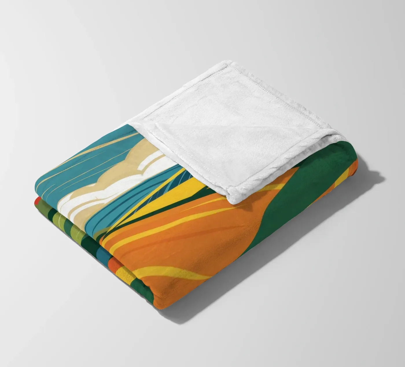 Bountiful Rolling Fields fleece blanket by Sun Riser