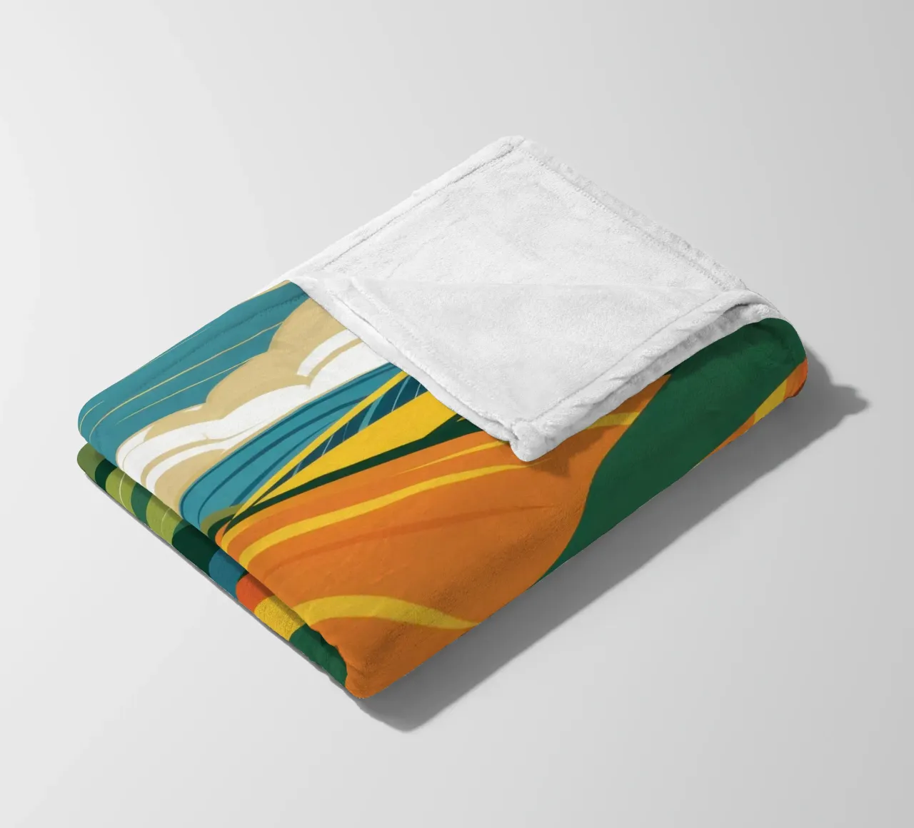 Bountiful Rolling Fields fleece blanket by Sun Riser