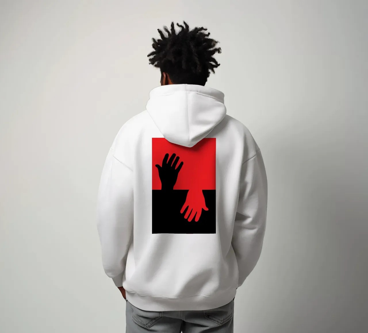 mano speranza felpa con cappuccio da SADELA