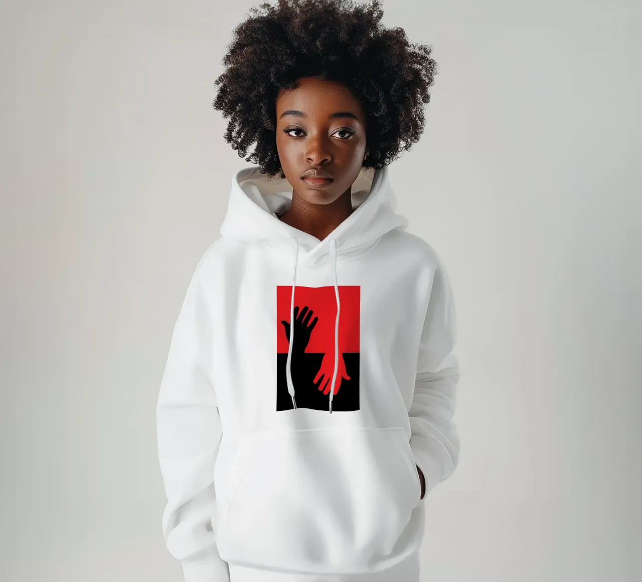 mano speranza felpa con cappuccio da SADELA