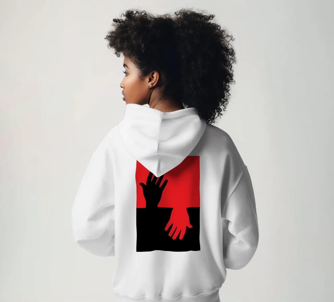 mano speranza felpa con cappuccio da SADELA