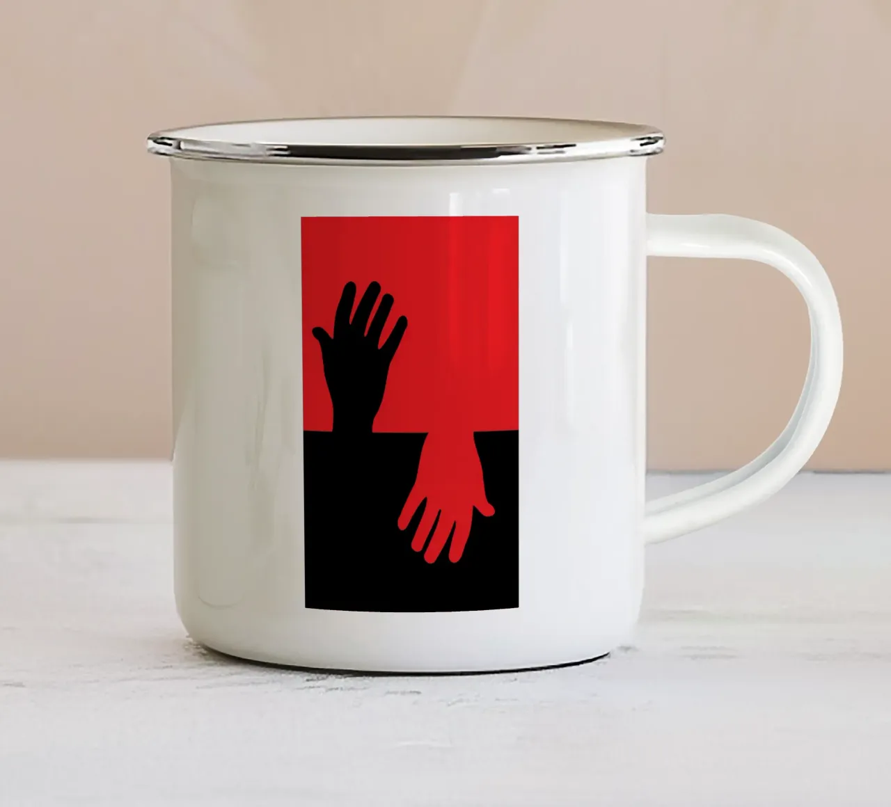 mano speranza tazza in smalto da SADELA