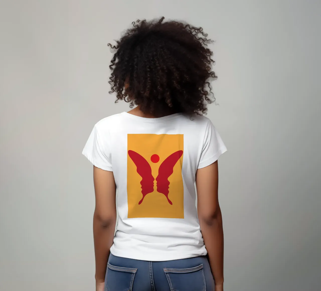 farfalla shilouette t-shirt da SADELA