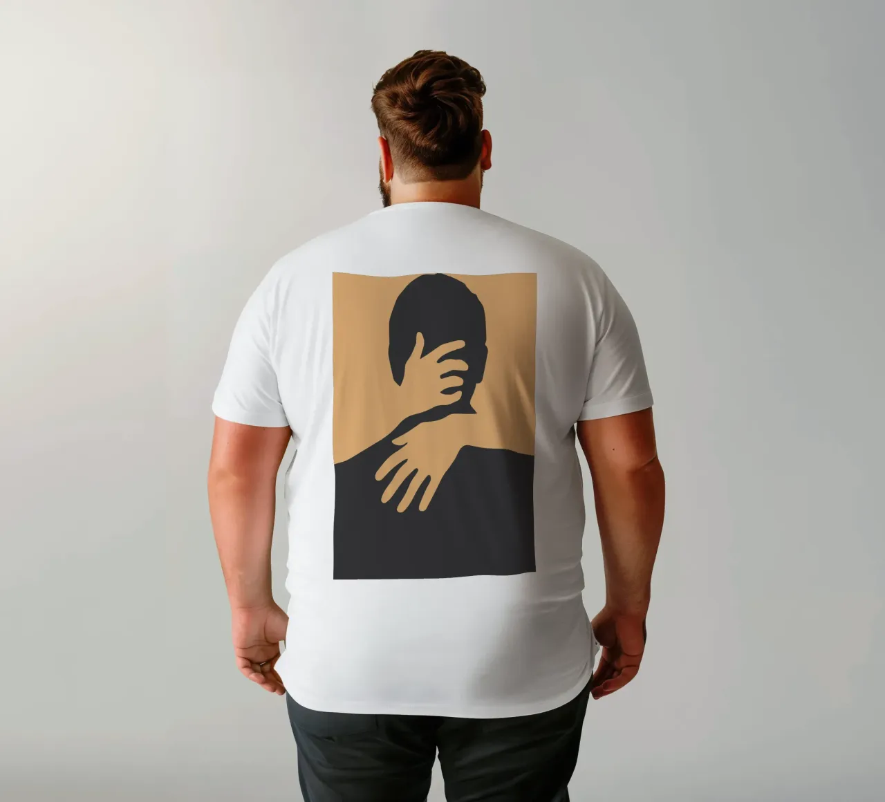 silhouette dell'abbraccio t-shirt da SADELA