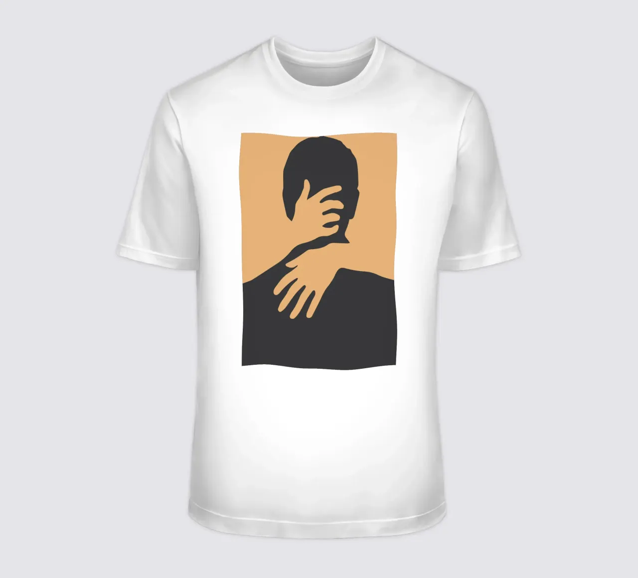 silhouette dell'abbraccio t-shirt da SADELA
