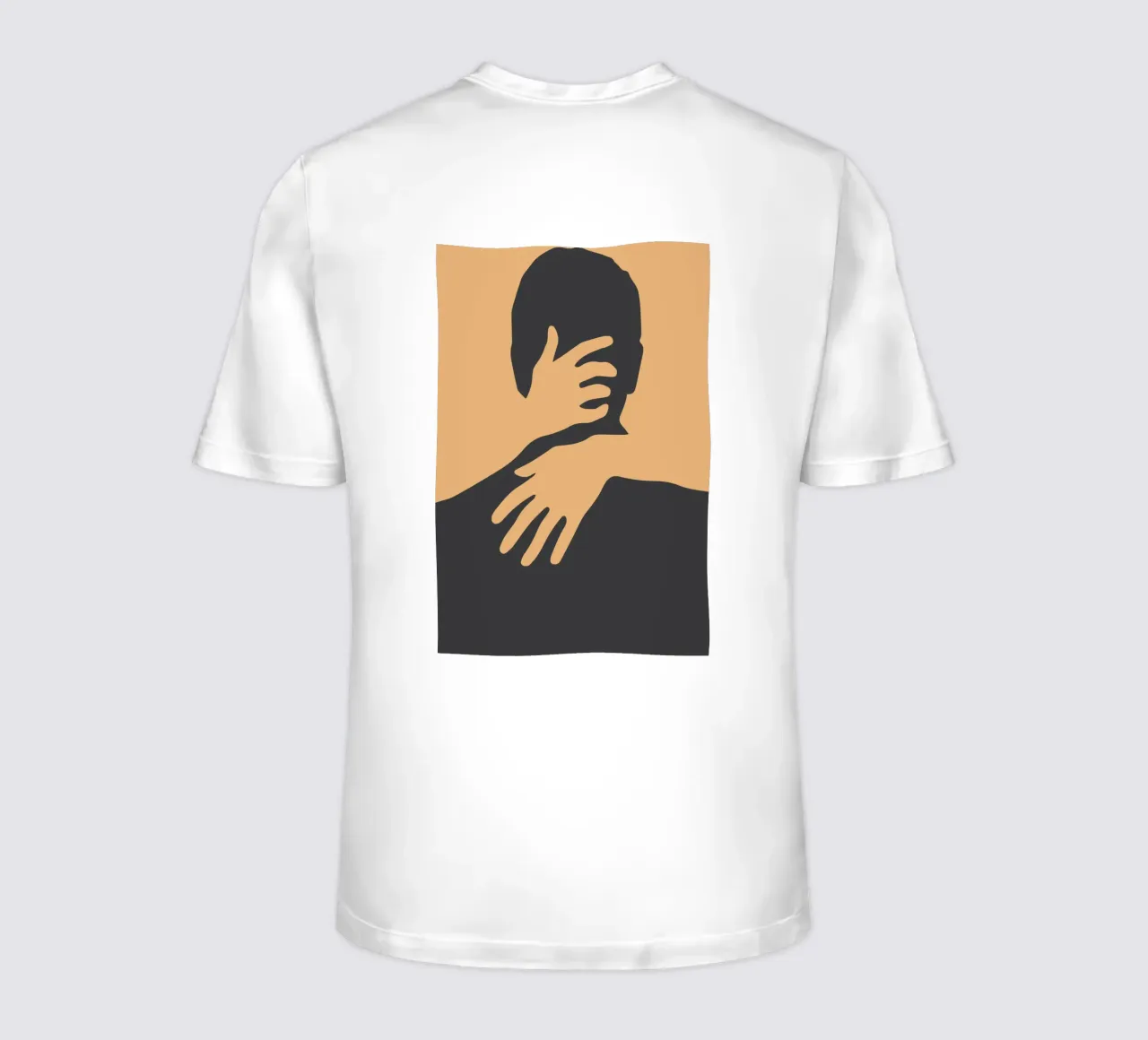 silhouette dell'abbraccio t-shirt da SADELA